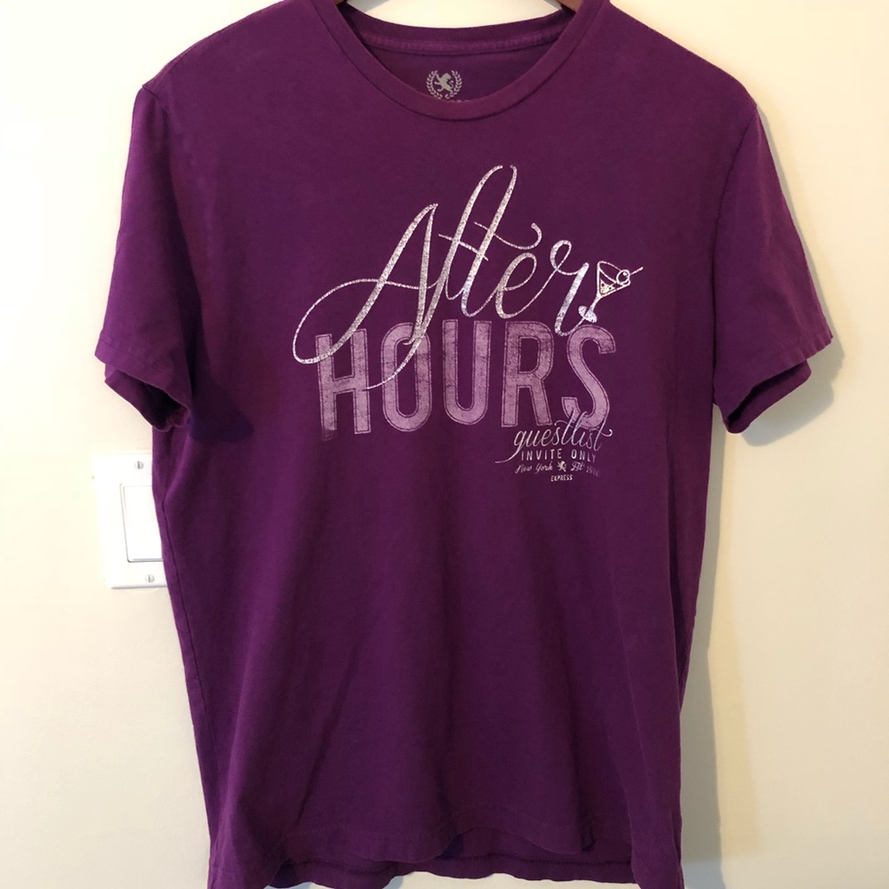 Express graphic tee “After Hours, Invite Only” tee